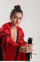 Katerina Ninja Kneeling Pose